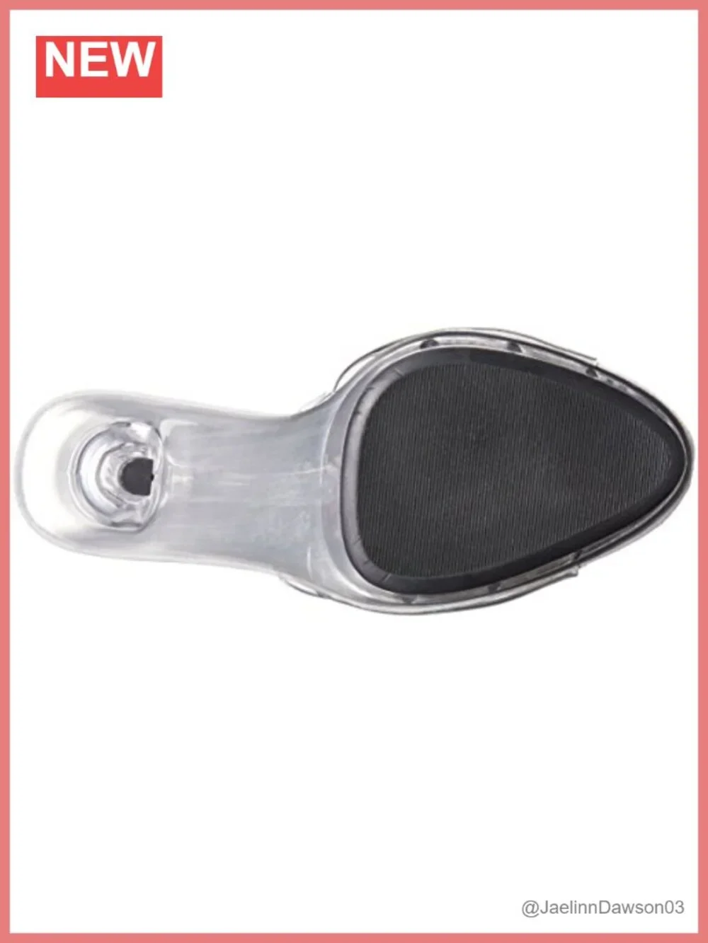 Clear Stiletto Heeled Sandals Slip On Slingback Rhinestone Peep Toe Dance